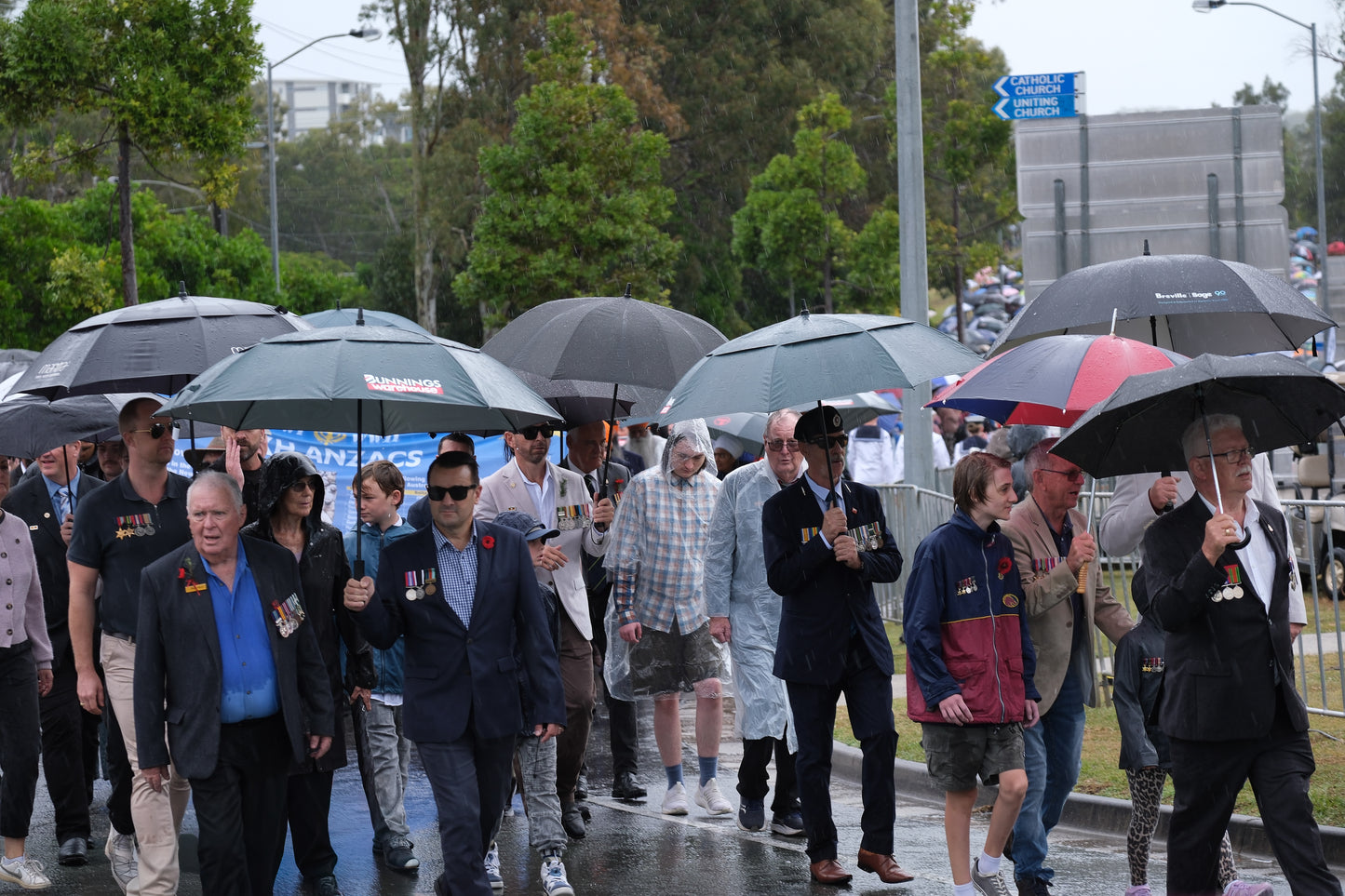 ANZAC Day morning parade – Cleveland, Queensland