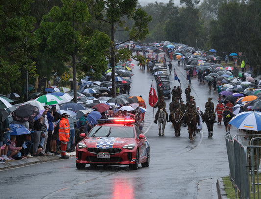 ANZAC Day morning parade – Cleveland, Queensland