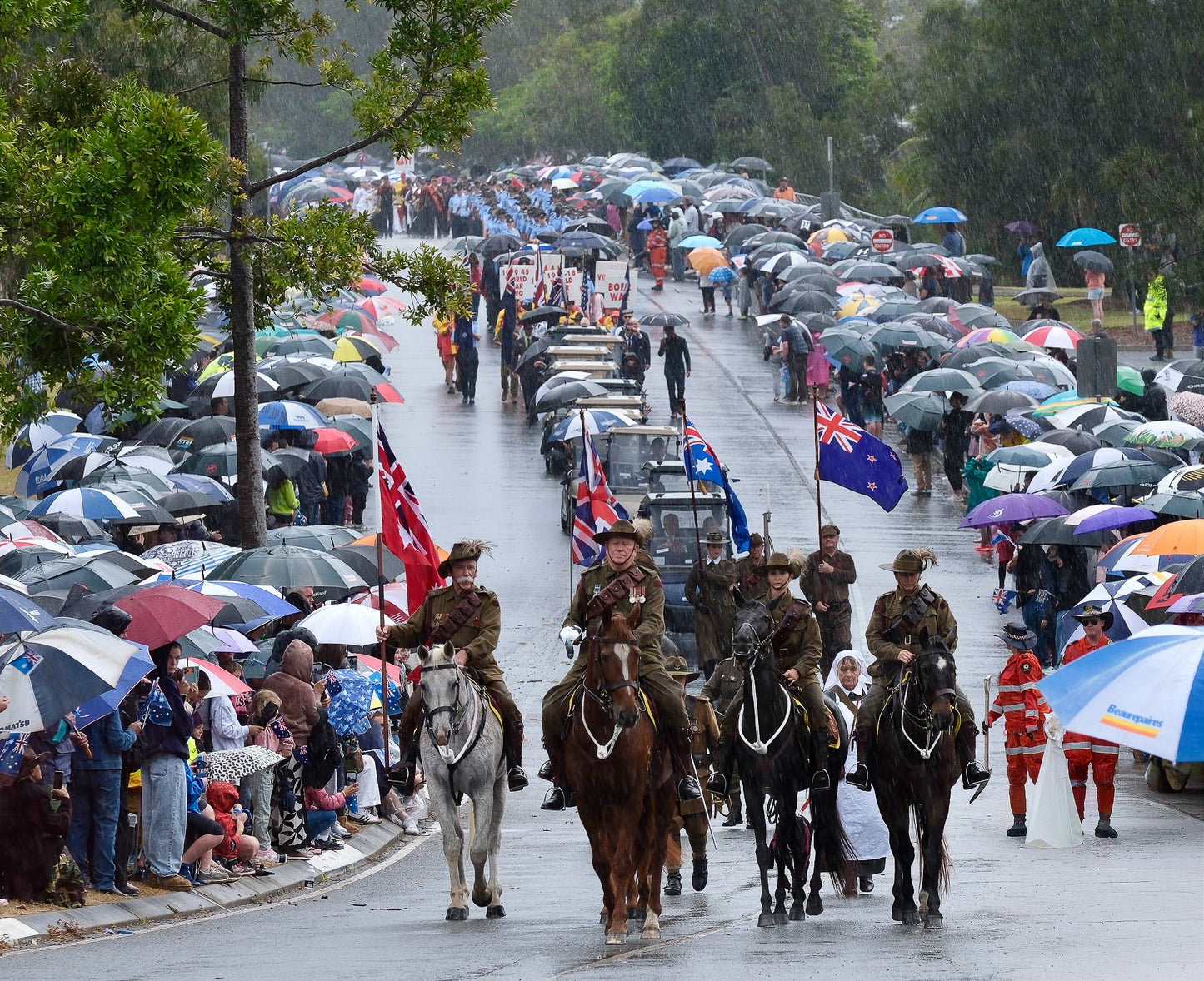 ANZAC Day morning parade – Cleveland, Queensland