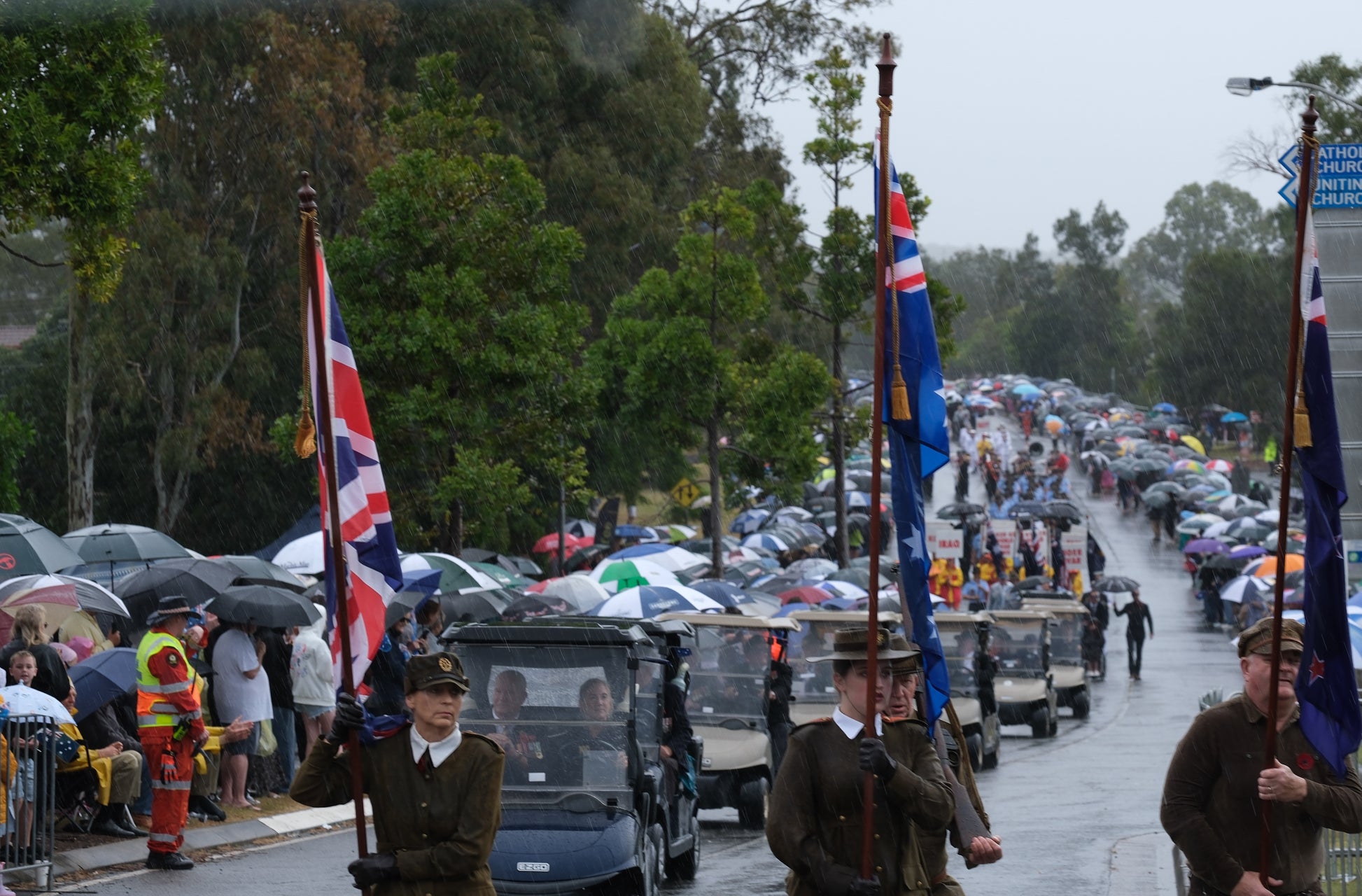 ANZAC Day morning parade – Cleveland, Queensland