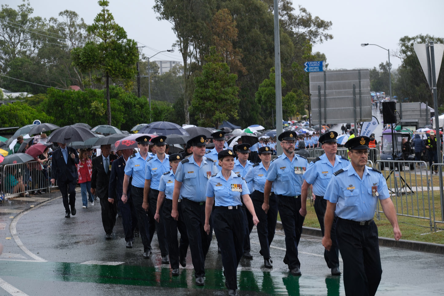 ANZAC Day morning parade – Cleveland, Queensland