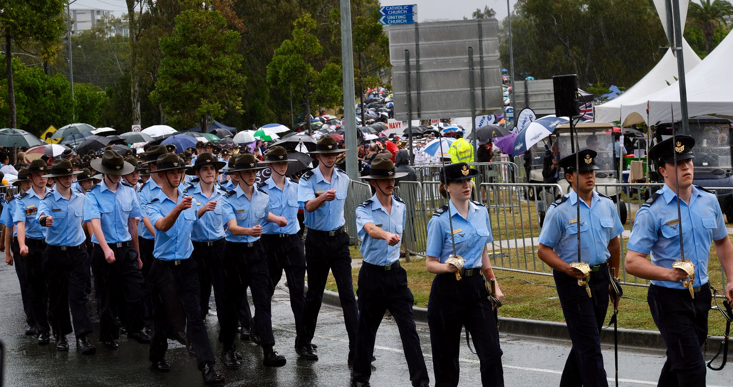 ANZAC Day morning parade – Cleveland, Queensland