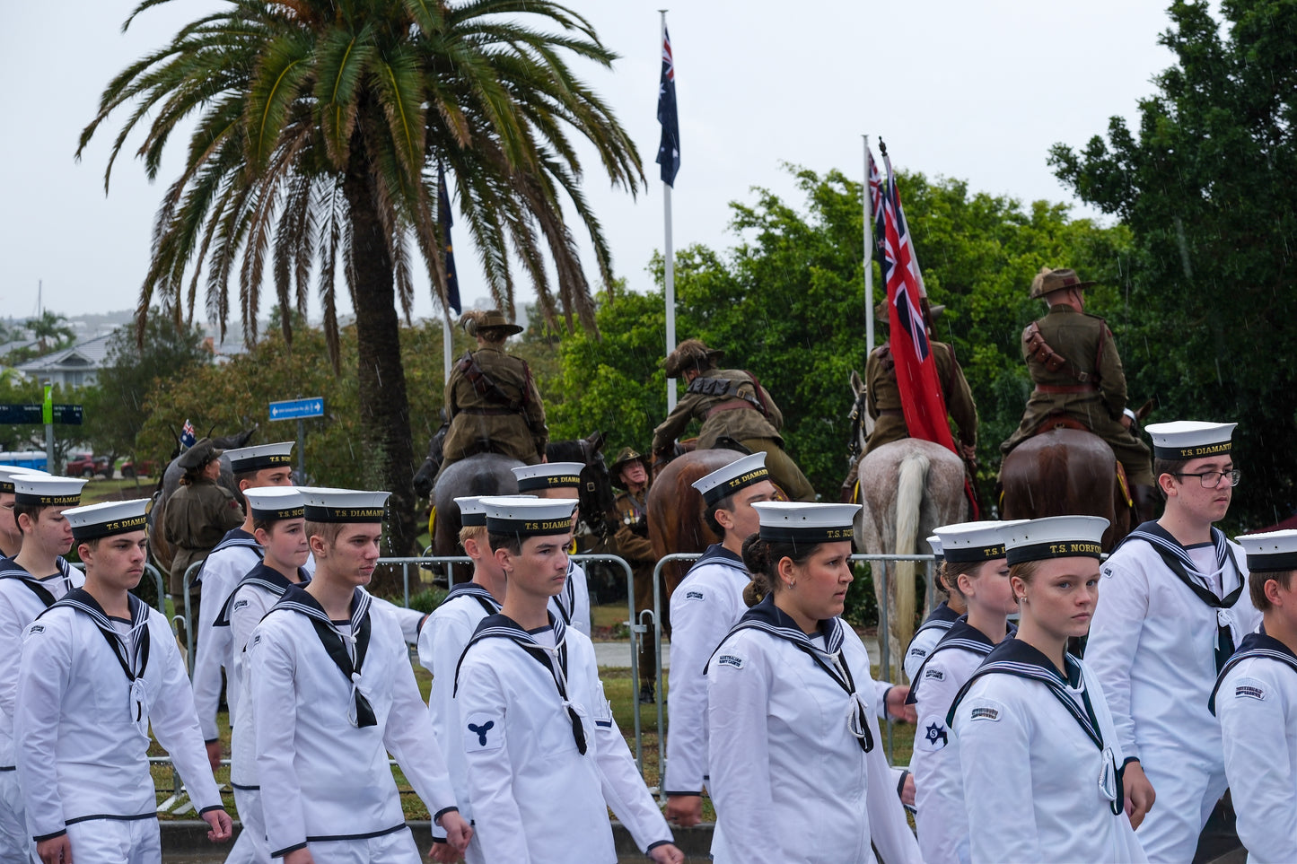 ANZAC Day morning parade – Cleveland, Queensland